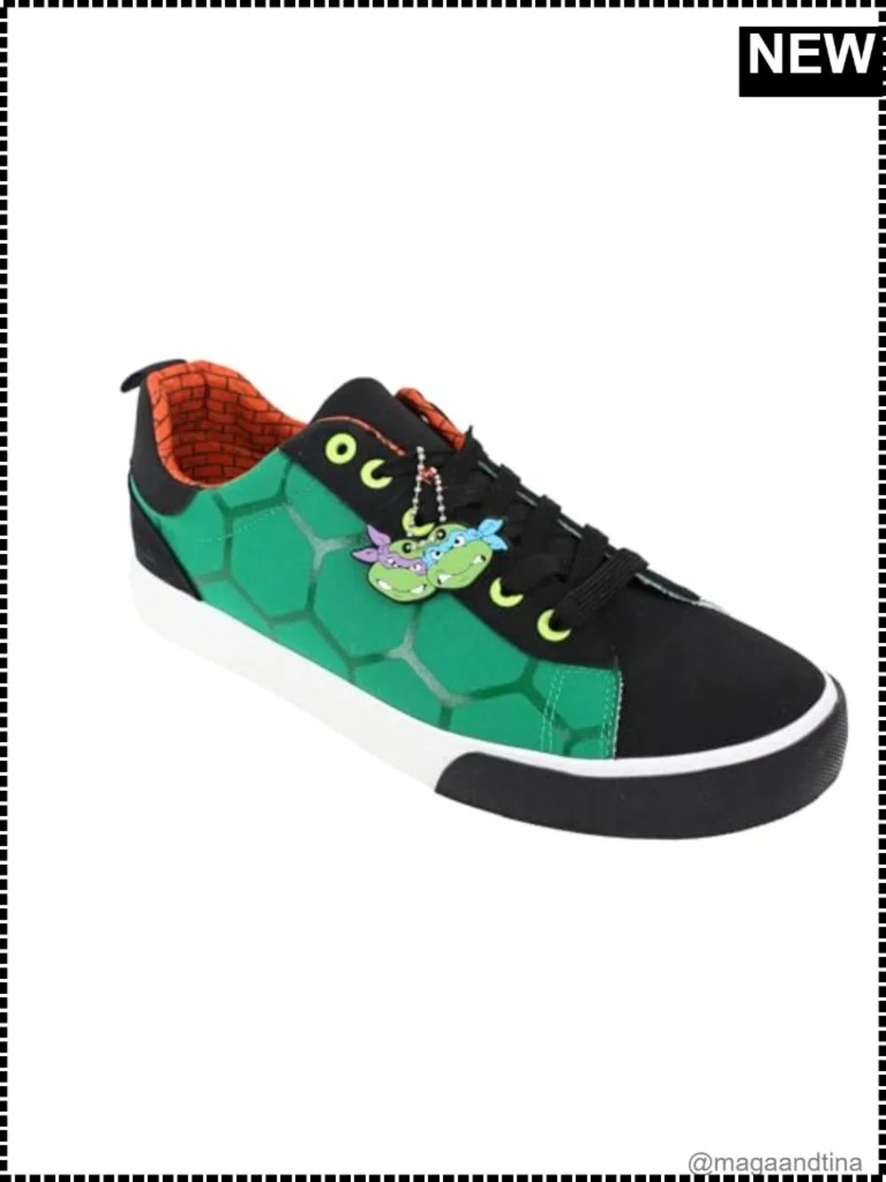TMNT Low Top Sneakers Lace Up Lightweight Casual Shoes